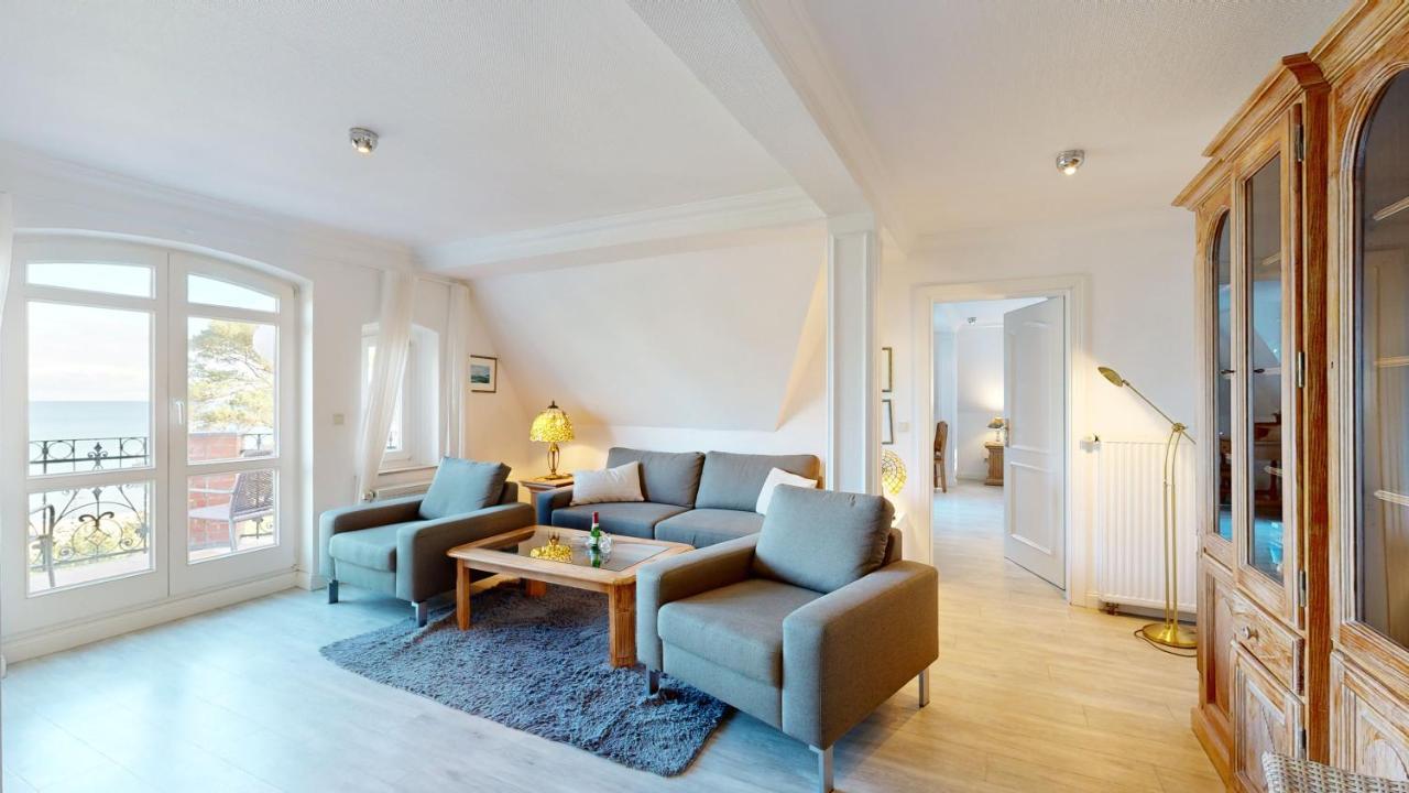 Fewo Direkt Am Strand Mit Meerblick Und Balkon,Villa Glueckspilz, Binz Zewnętrze zdjęcie